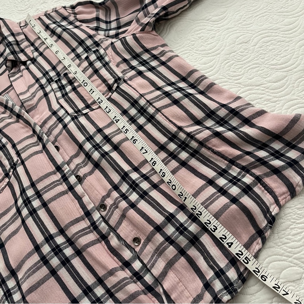 Jane and Delancey Plaid Button Up Shirt Size XL - Picture 8 of 16